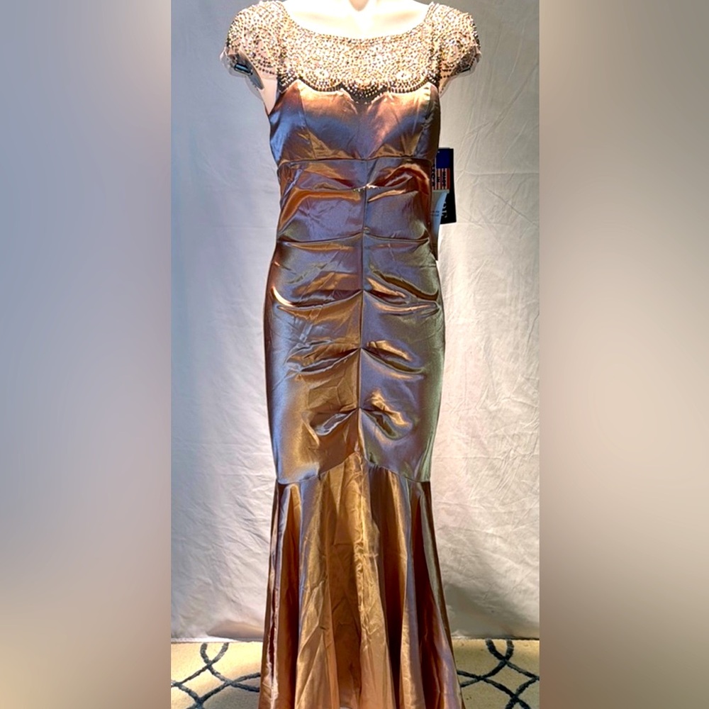 Elegant Metallic Evening Gown